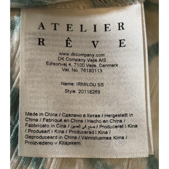 Atelier Reve Milou Women’s Size 40/Large Blouse In Birch - Picture 12 of 14